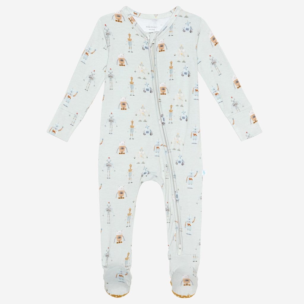 Charlie footie zippered one piece