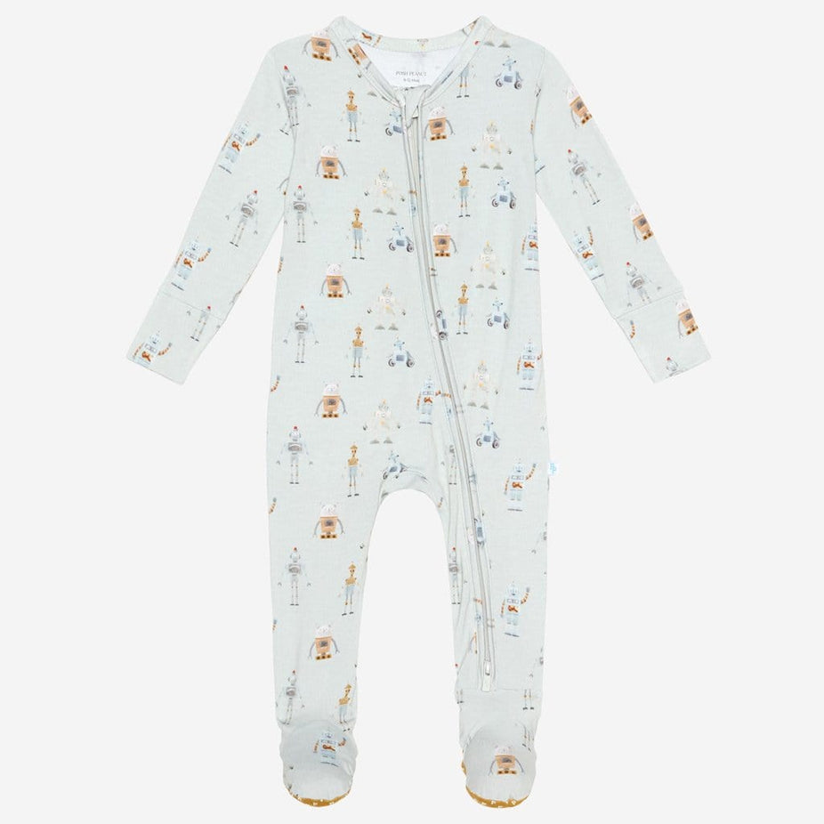 Charlie footie zippered one piece