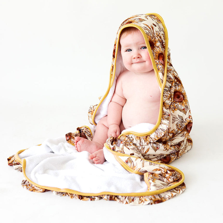Teagan Ruffled Hooded Towel