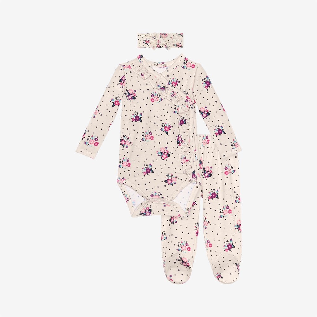 Frances ruffled kimono set