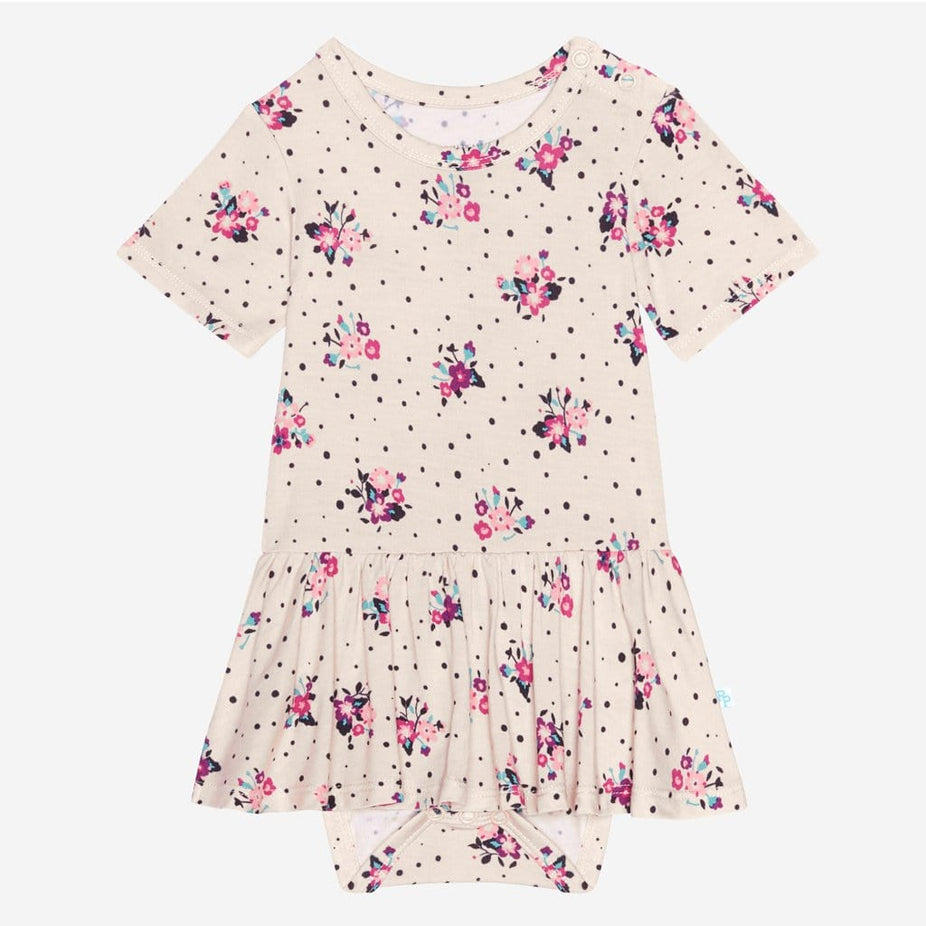 Frances short sleeve twirl skirt bodysuit