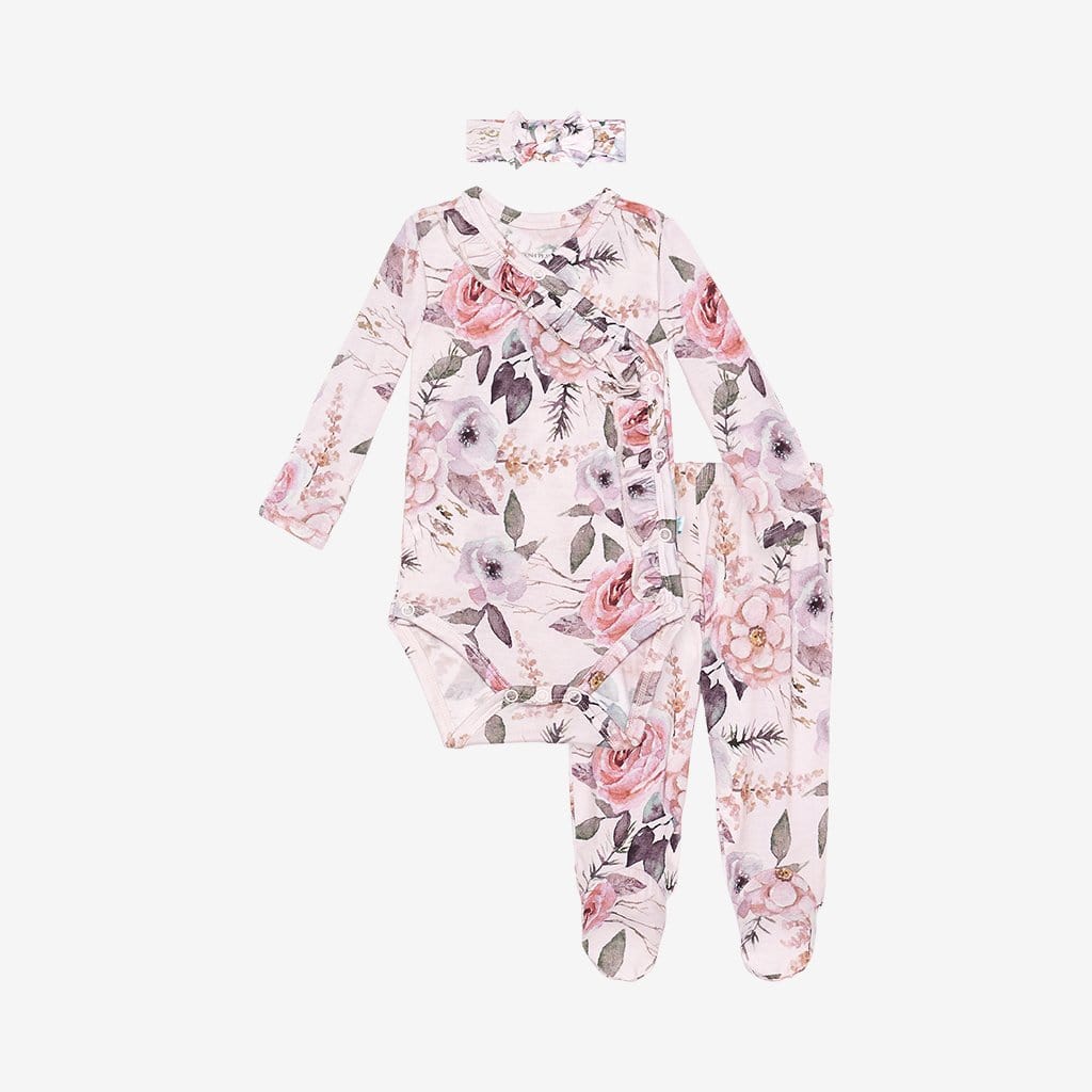 Harlow Ruffled Kimono Set