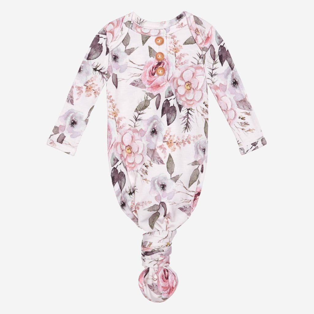 Harlow button knotted gown