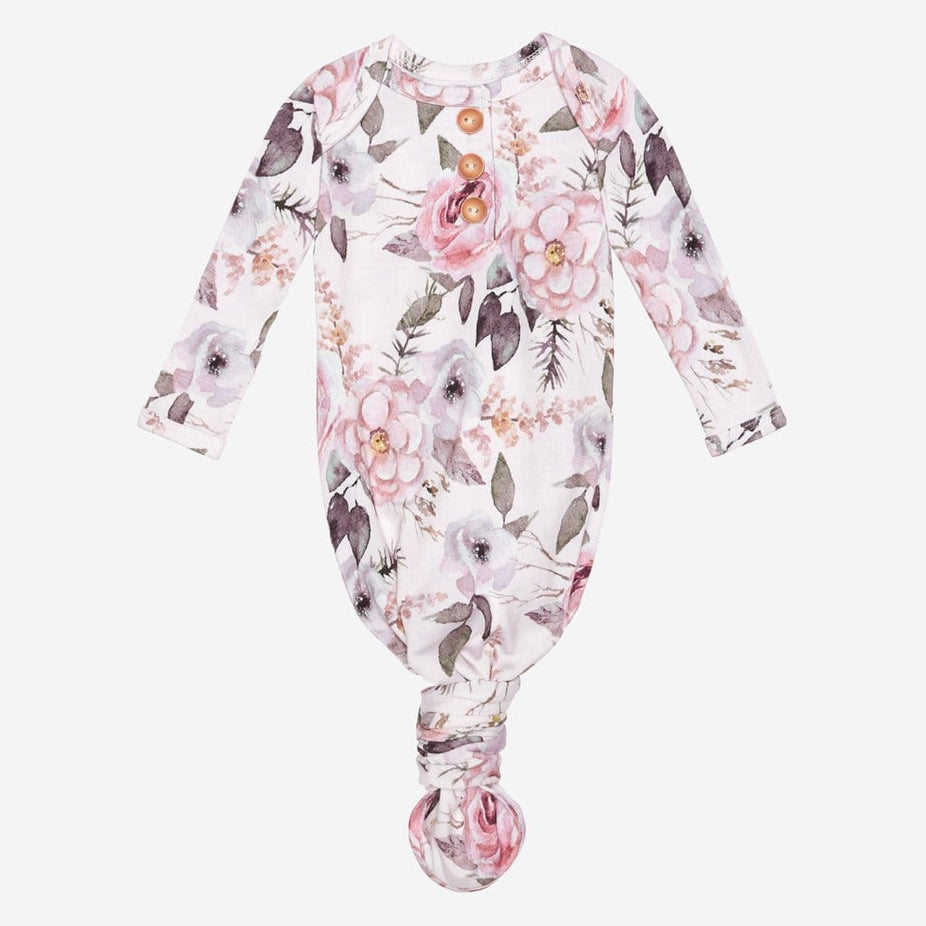 Harlow button knotted gown