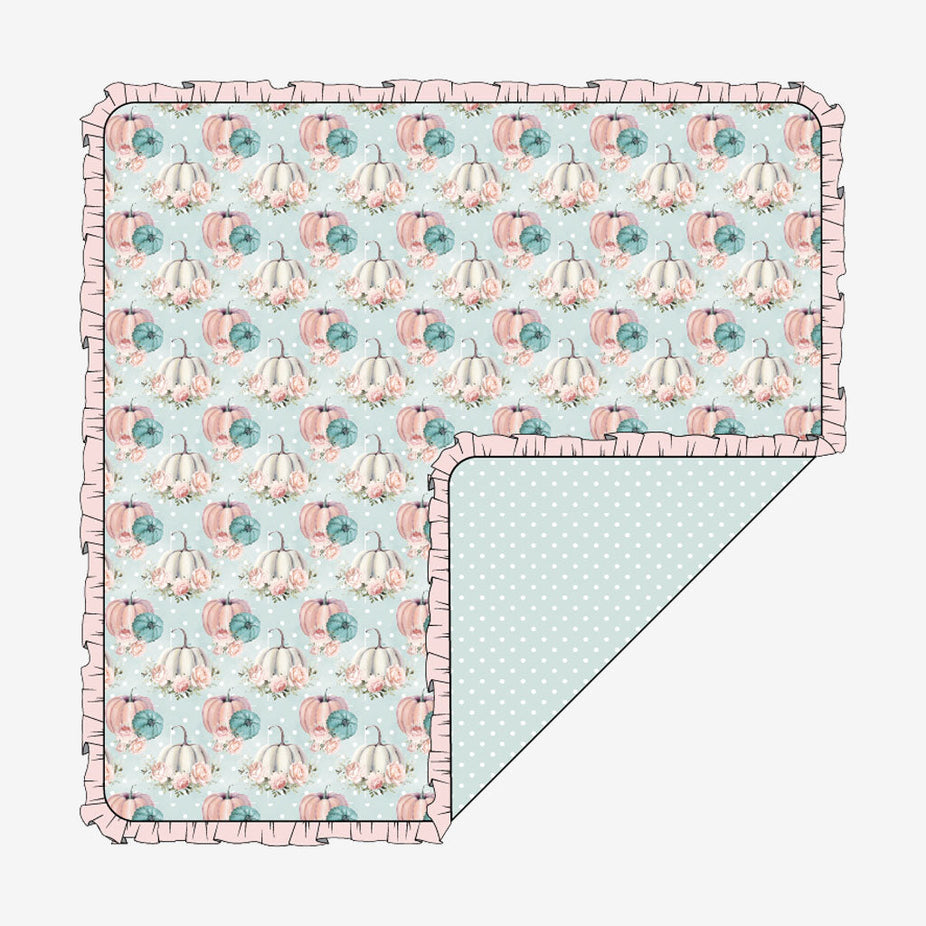 Jackie & Light Blue Polka Dot Ruffled Luxe Patoo™