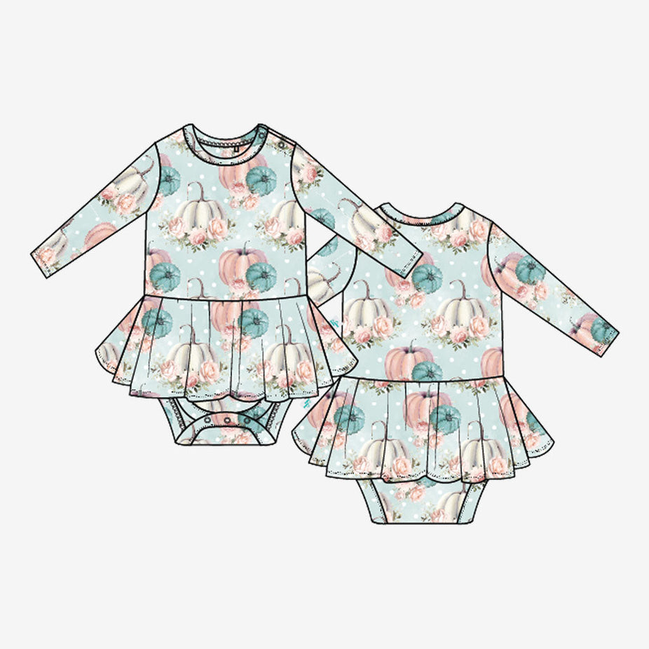 Jackie Long Sleeve Twirl Skirt Bodysuit