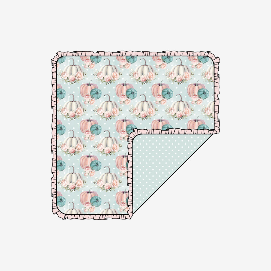 Jackie & Light Blue Polka Dot Ruffled Luxette Patoo™