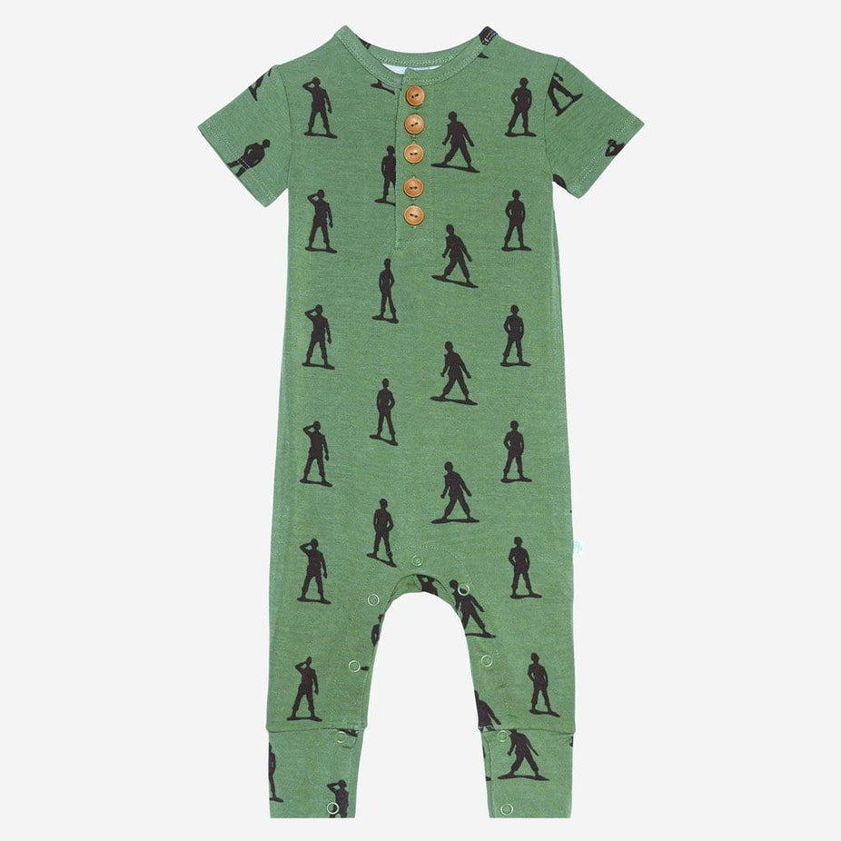 James short sleeve henley romper