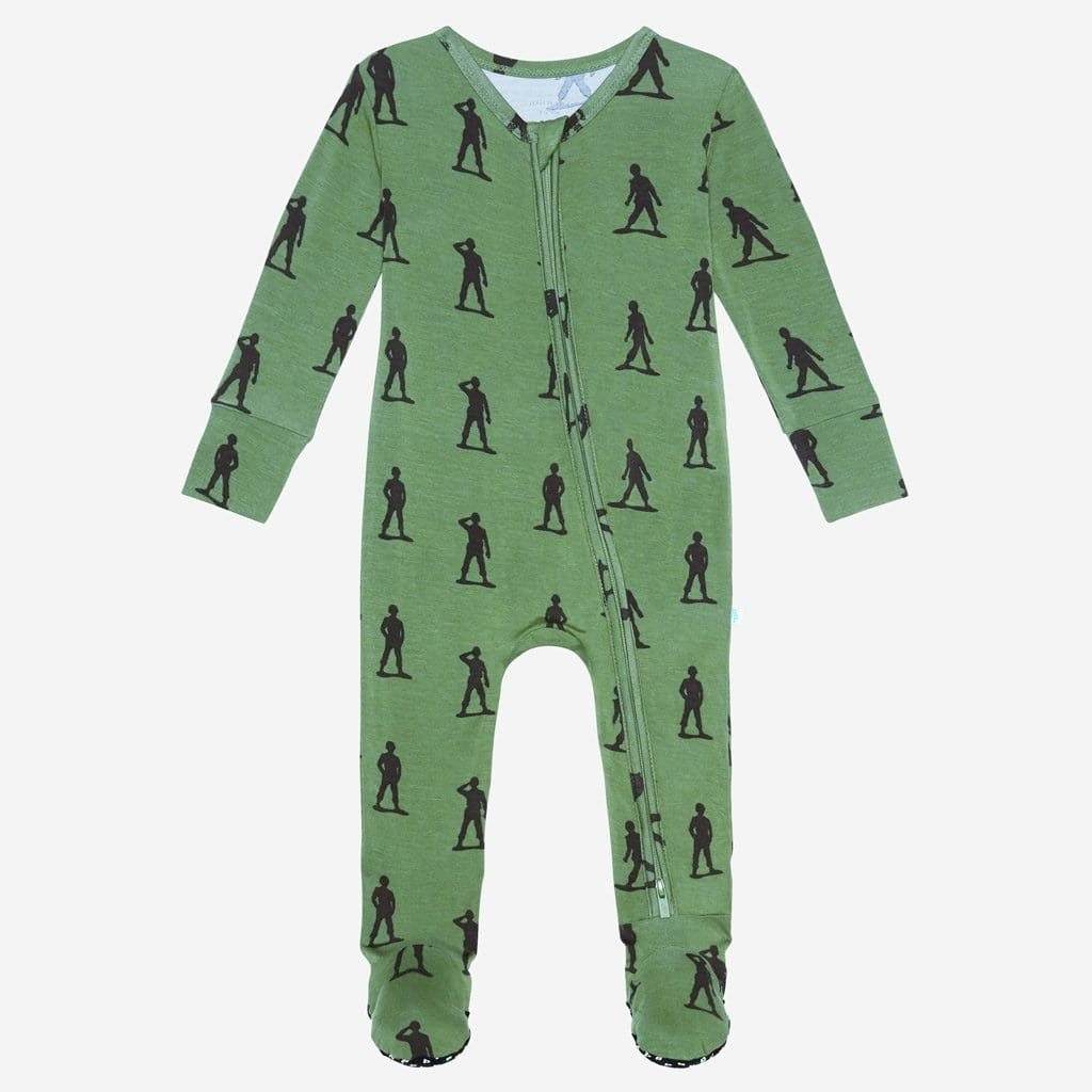James footie zippered one piece
