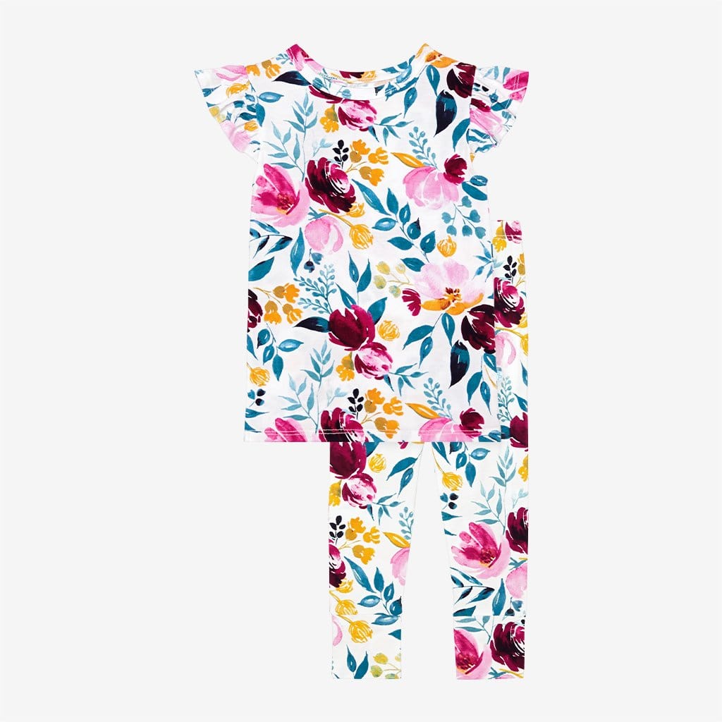 Jozie ruffled cap sleeve pajamas