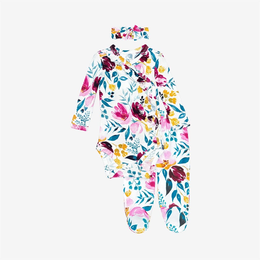 Jozie ruffled kimono set