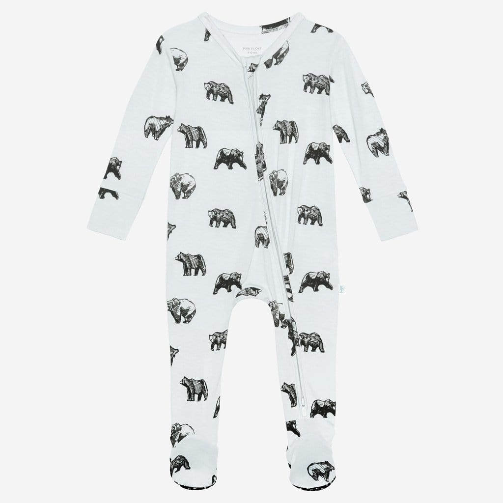 Kodiak footie zippered one piece