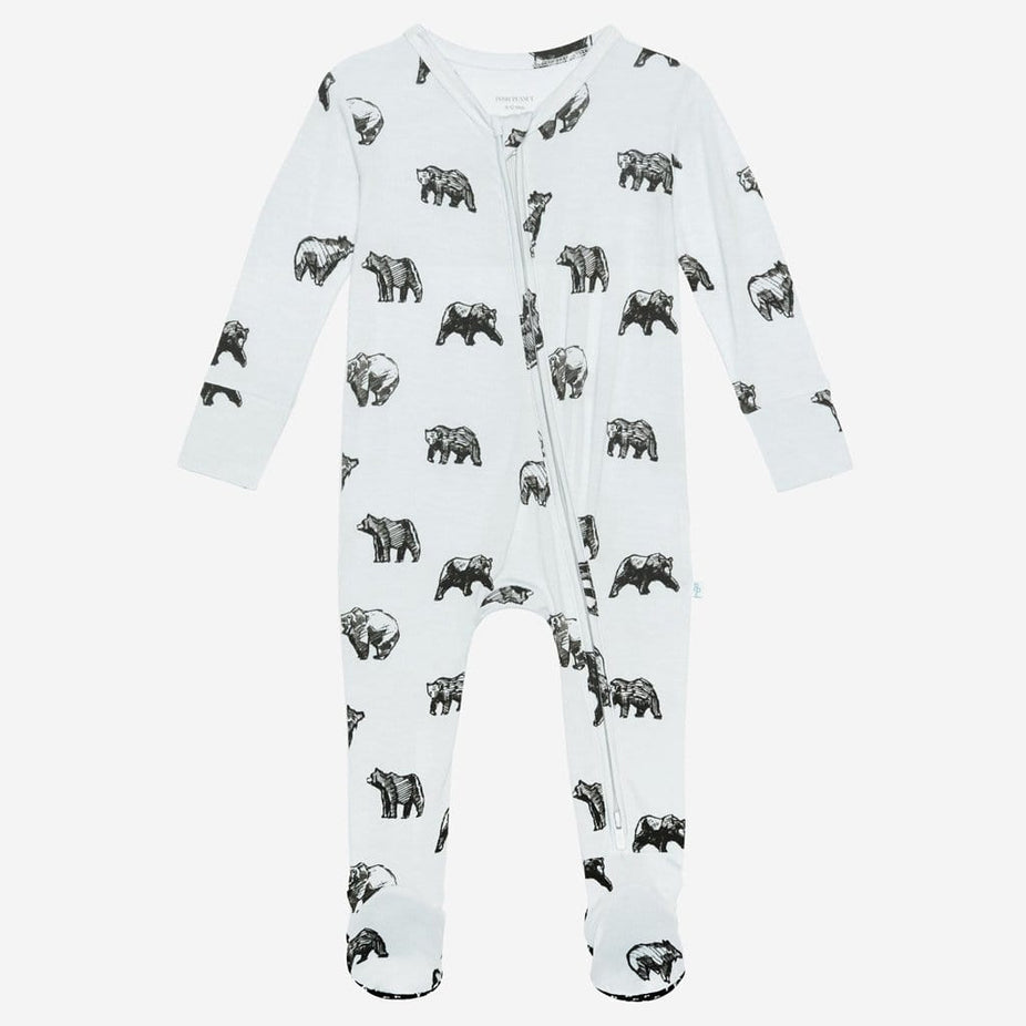 Kodiak footie zippered one piece