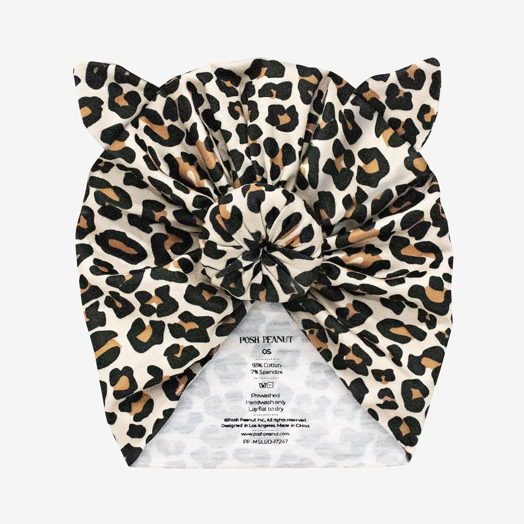 Lana Leopard Tan Kitty Turban
