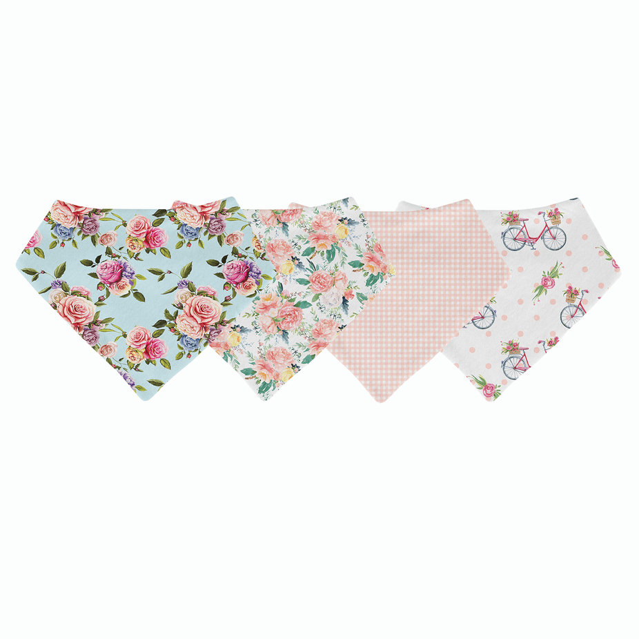 La Vie En Rose 4-Pack Bib Collection