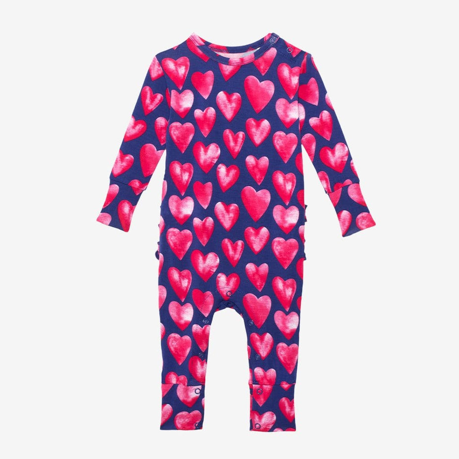 Linet Long Sleeve Ruffled Romper