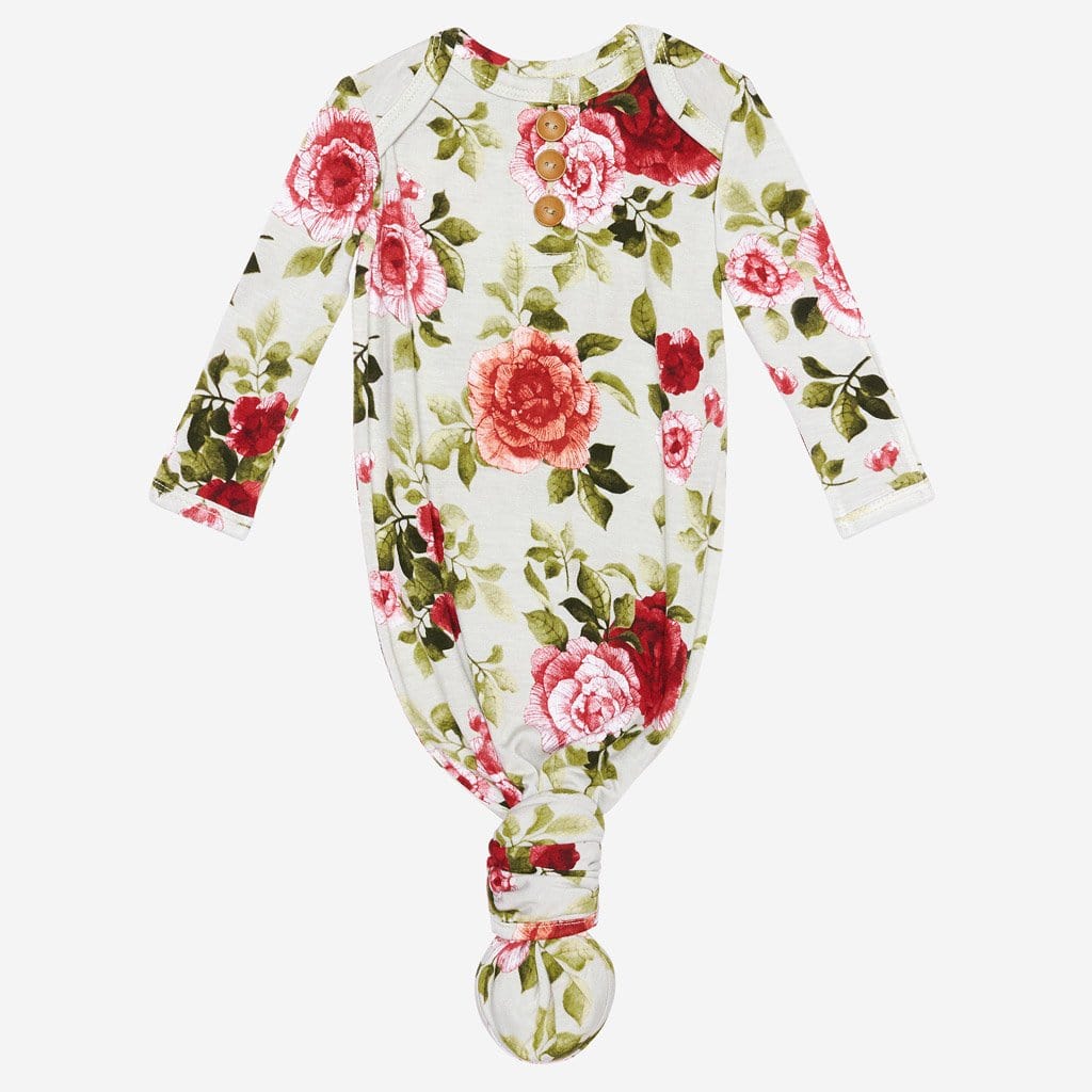 Lizzie button knotted gown