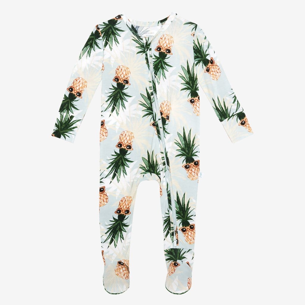 Maddox footie zippered one piece
