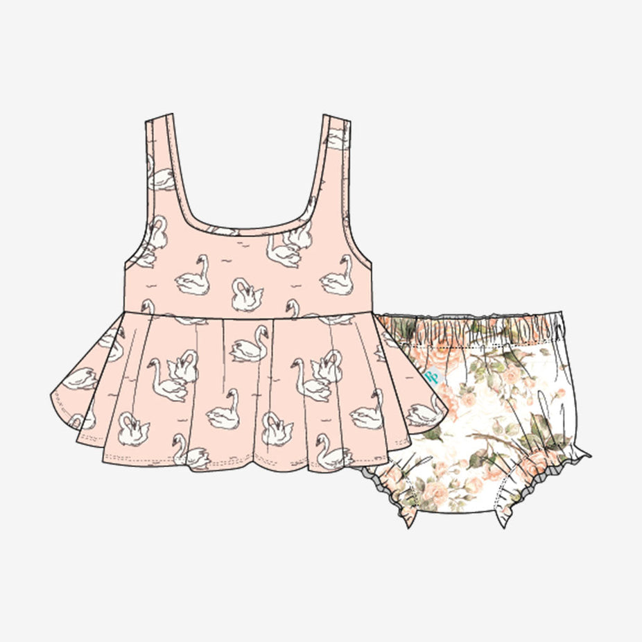 Odet Peplum Bummie Set
