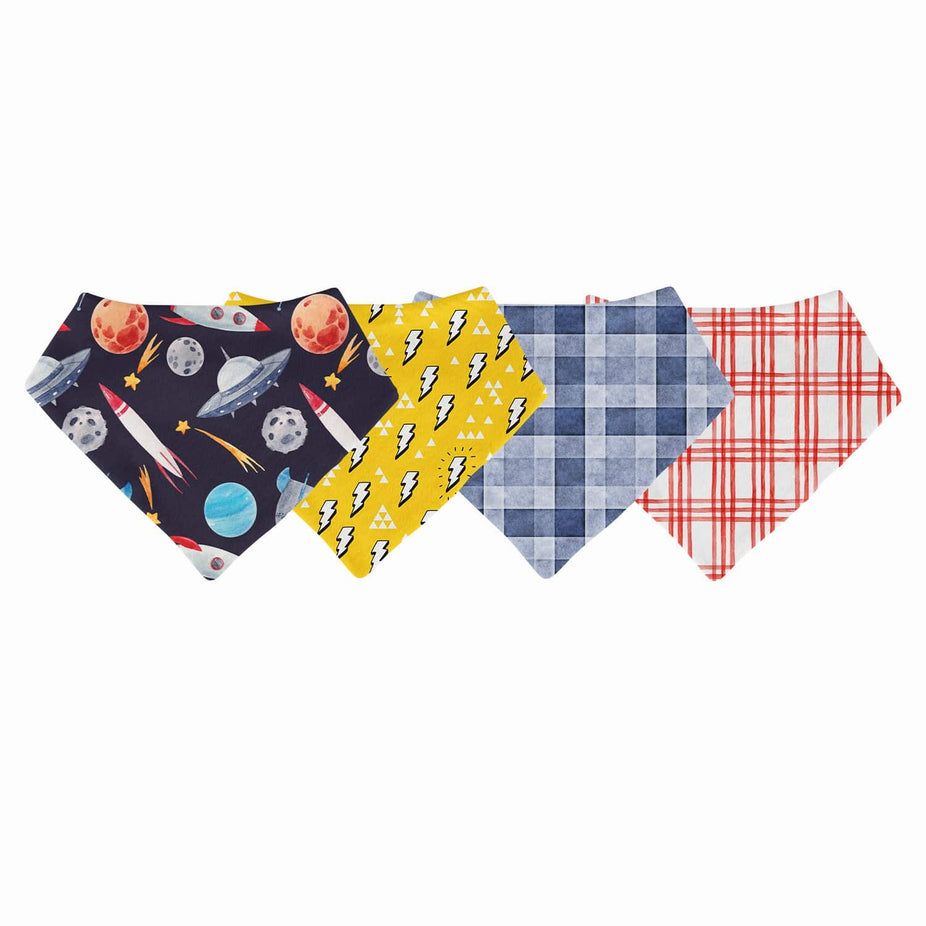 Outer Space 4-Pack Bib Collection