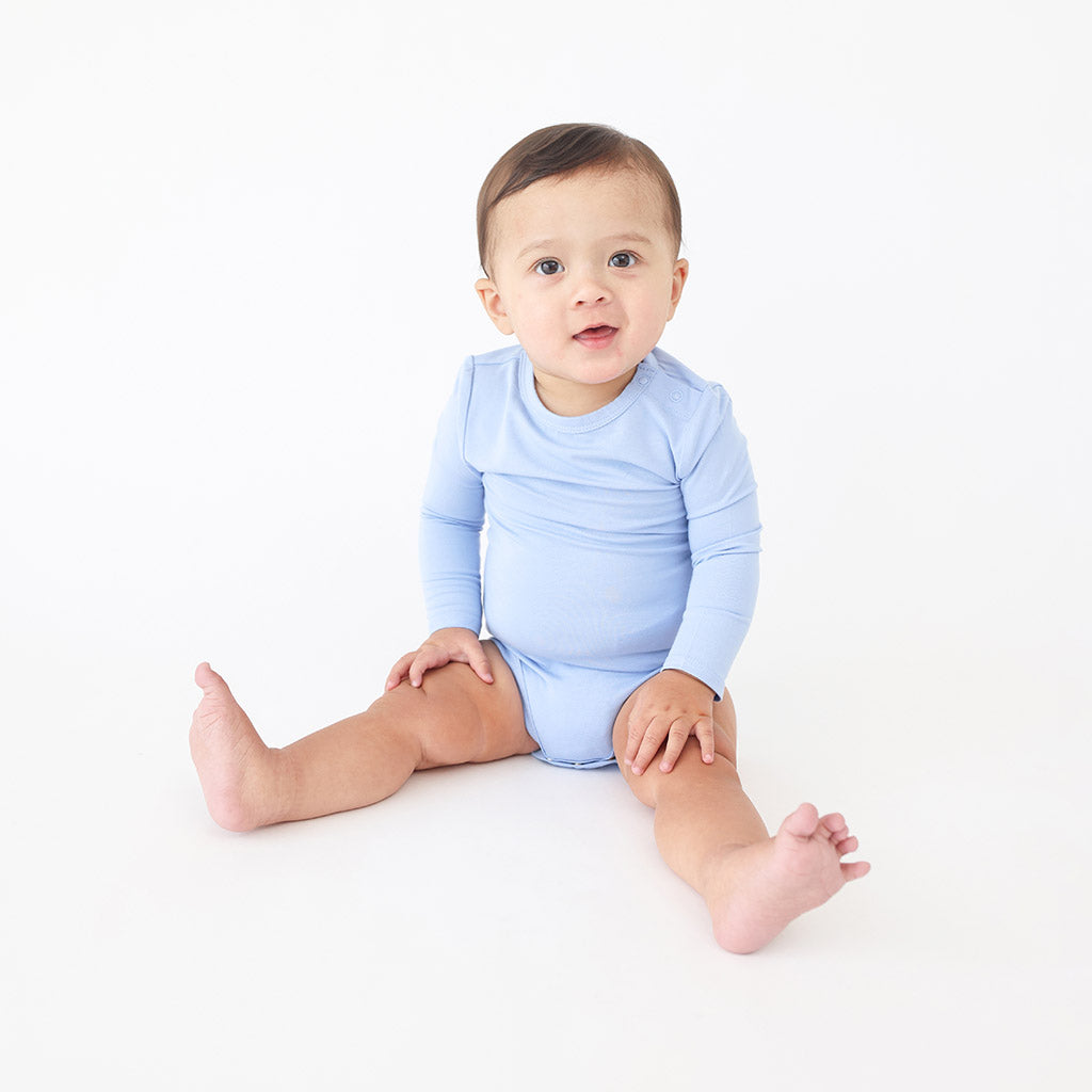 Cloud Blue Long Sleeve Bodysuit