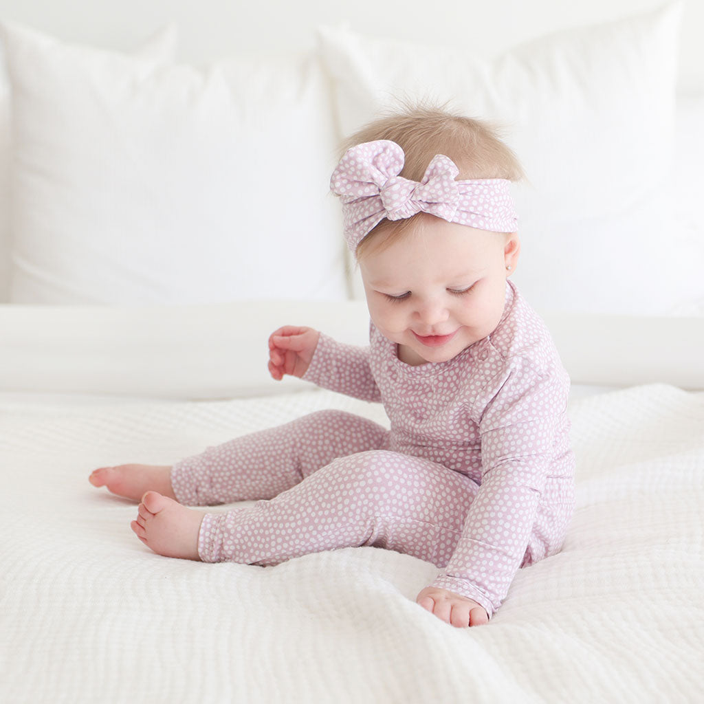 Pastel Orchid Polka Dot Leggings