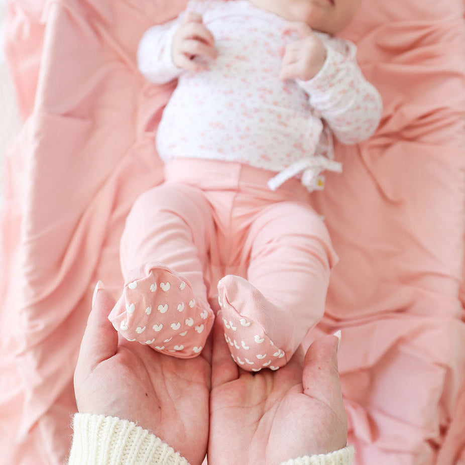 Blush Footie Leggings