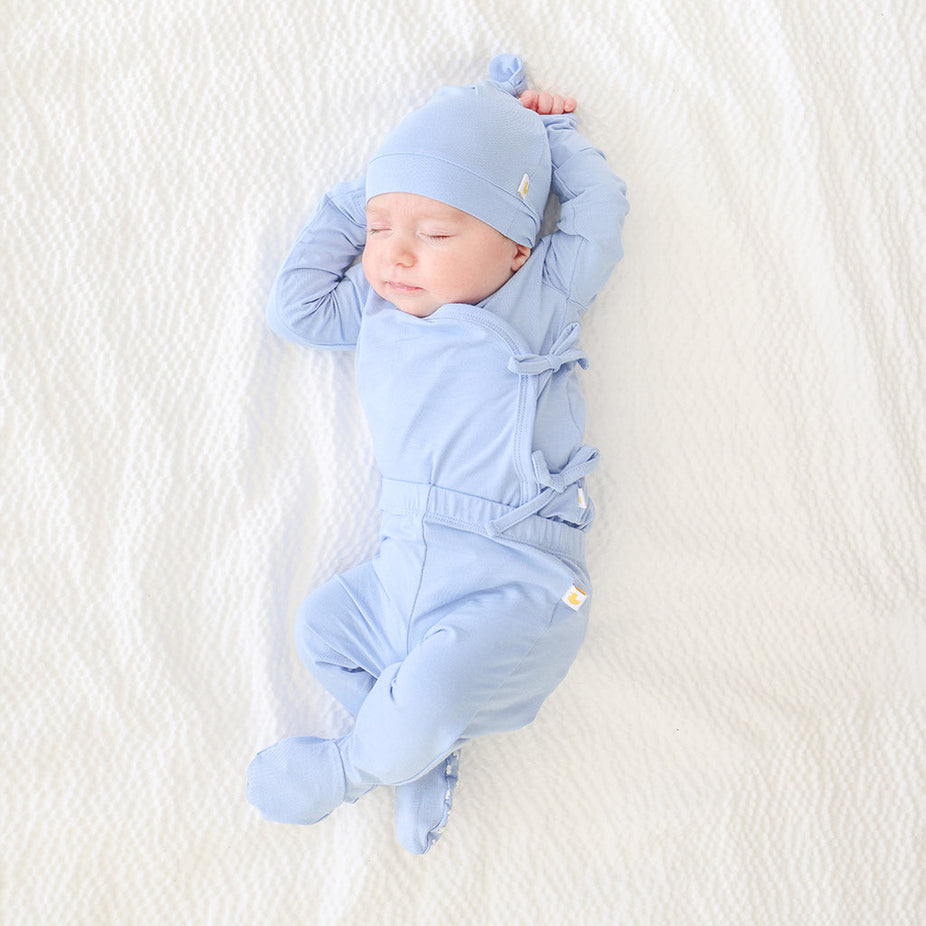 Cloud Blue Footie Leggings