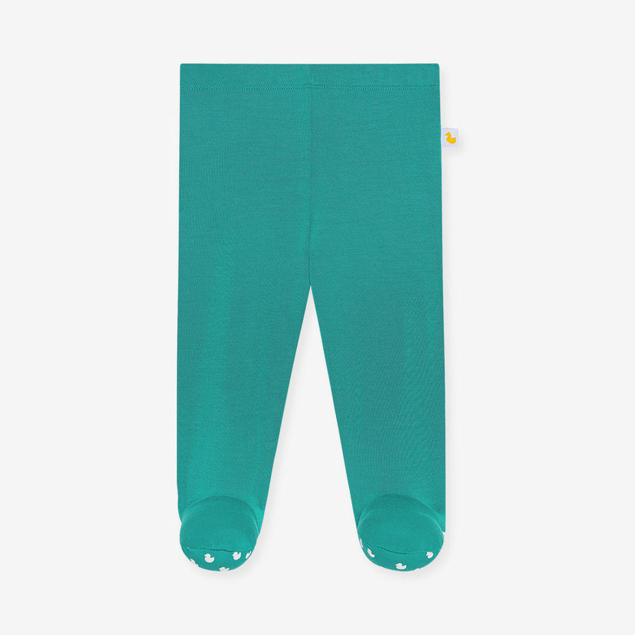Teal Footie Leggings