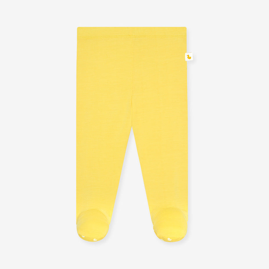 Yellow Footie Leggings