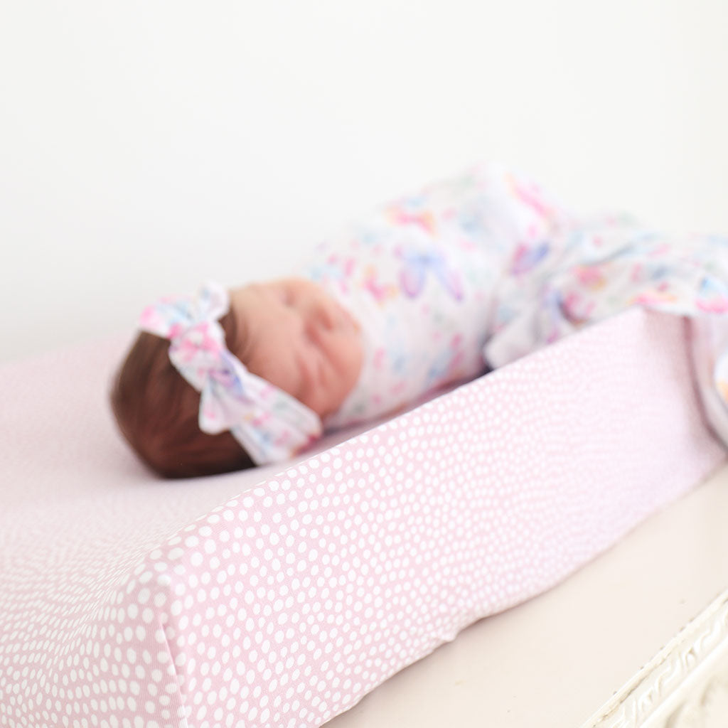 Pastel Orchid Polka Dot Pad Cover