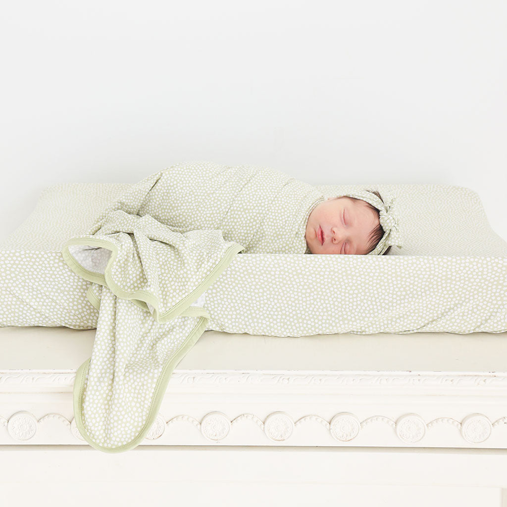 Sage Polka Dot Pad Cover