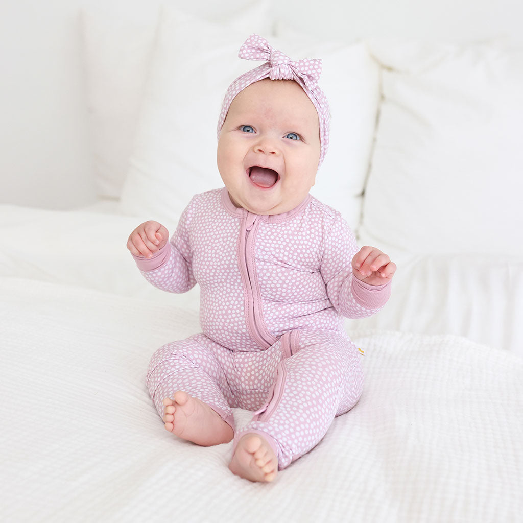 Pastel Orchid Polka Dot Convertible One Piece