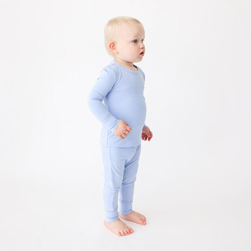 Cloud Blue Classic Pajama Set