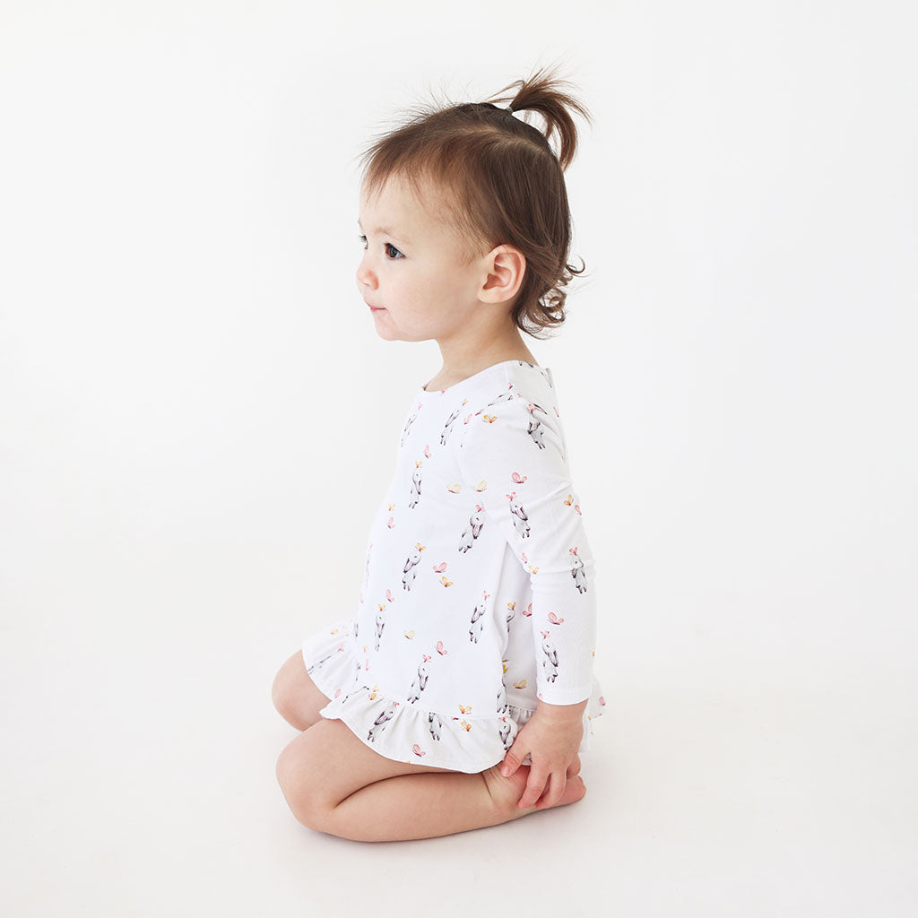Athena Long Sleeve Bubble Romper Dress