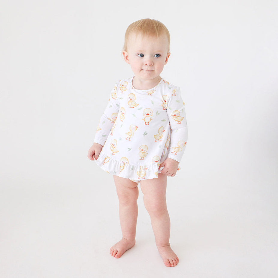 Vadim Long Sleeve Bubble Romper Dress