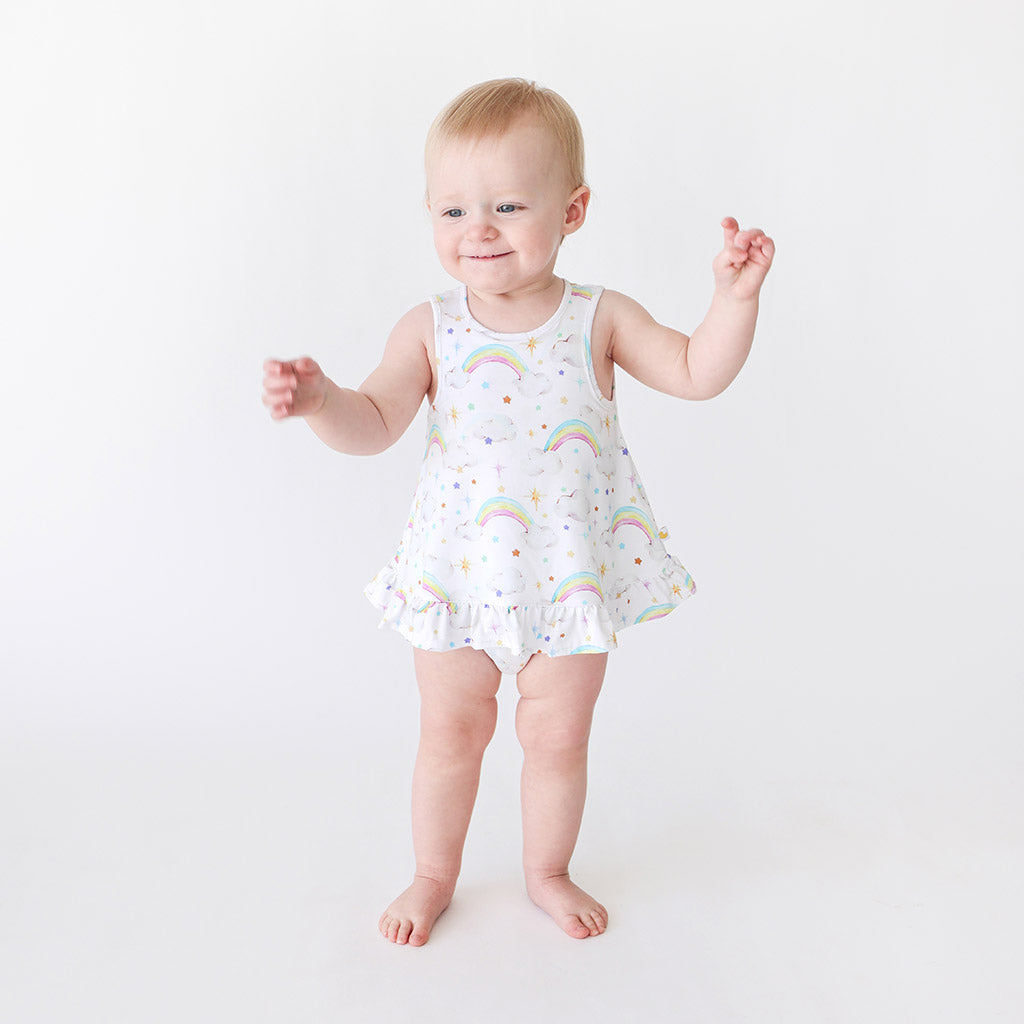 Nicky Sleeveless Bubble Romper Dress