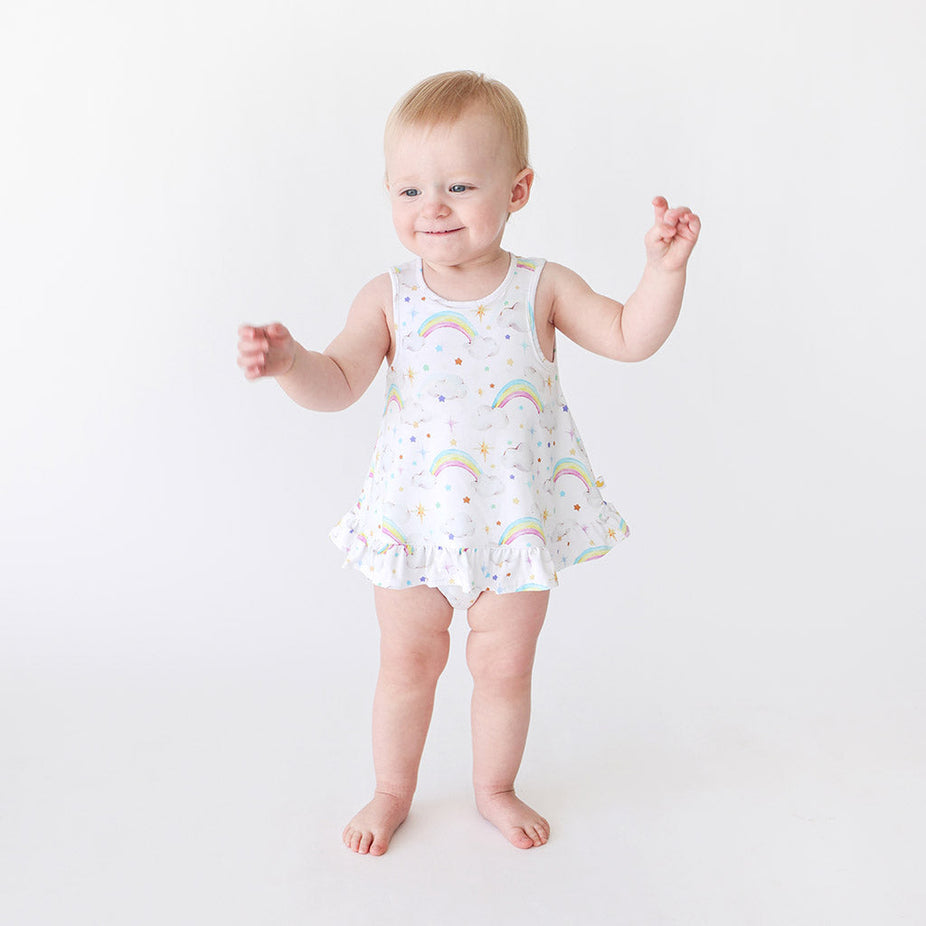 Nicky Sleeveless Bubble Romper Dress