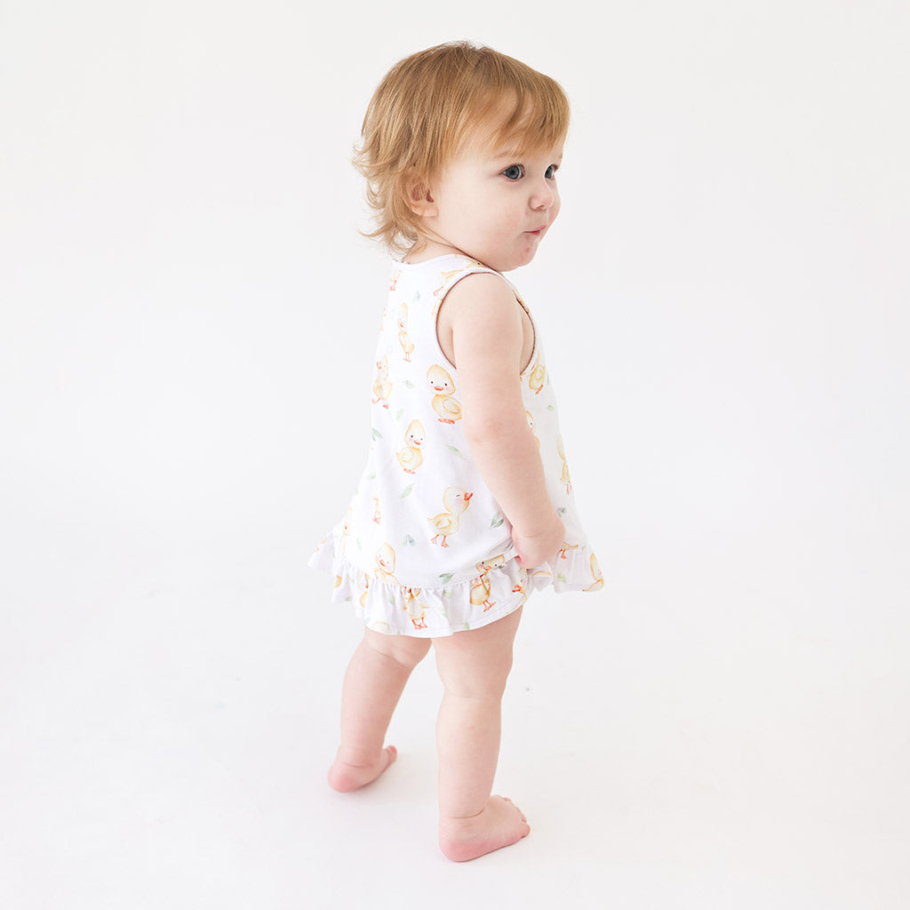 Vadim Sleeveless Bubble Romper Dress