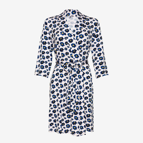 Alexa blue floral print Robe