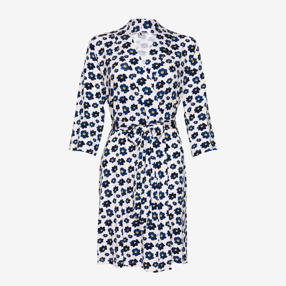 Alexa blue floral print Robe