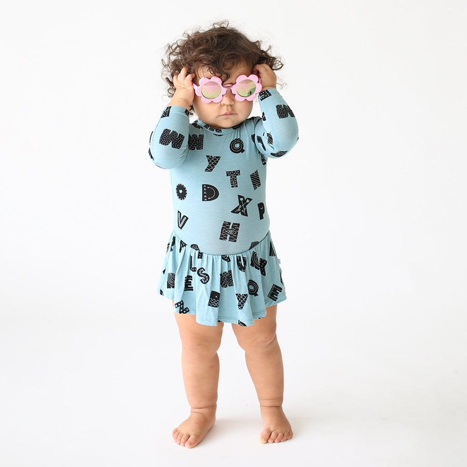 Alpha Long Sleeve Twirl Skirt Bodysuit