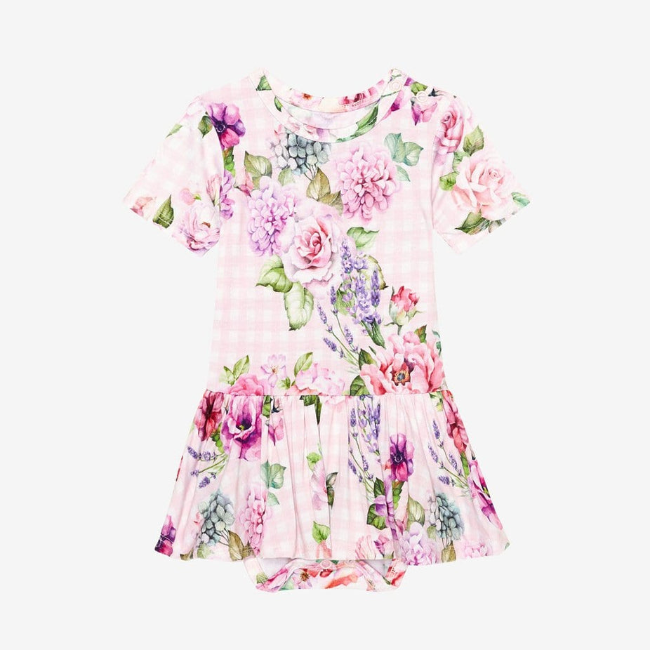 Arabella short sleeve twirl skirt bodysuit