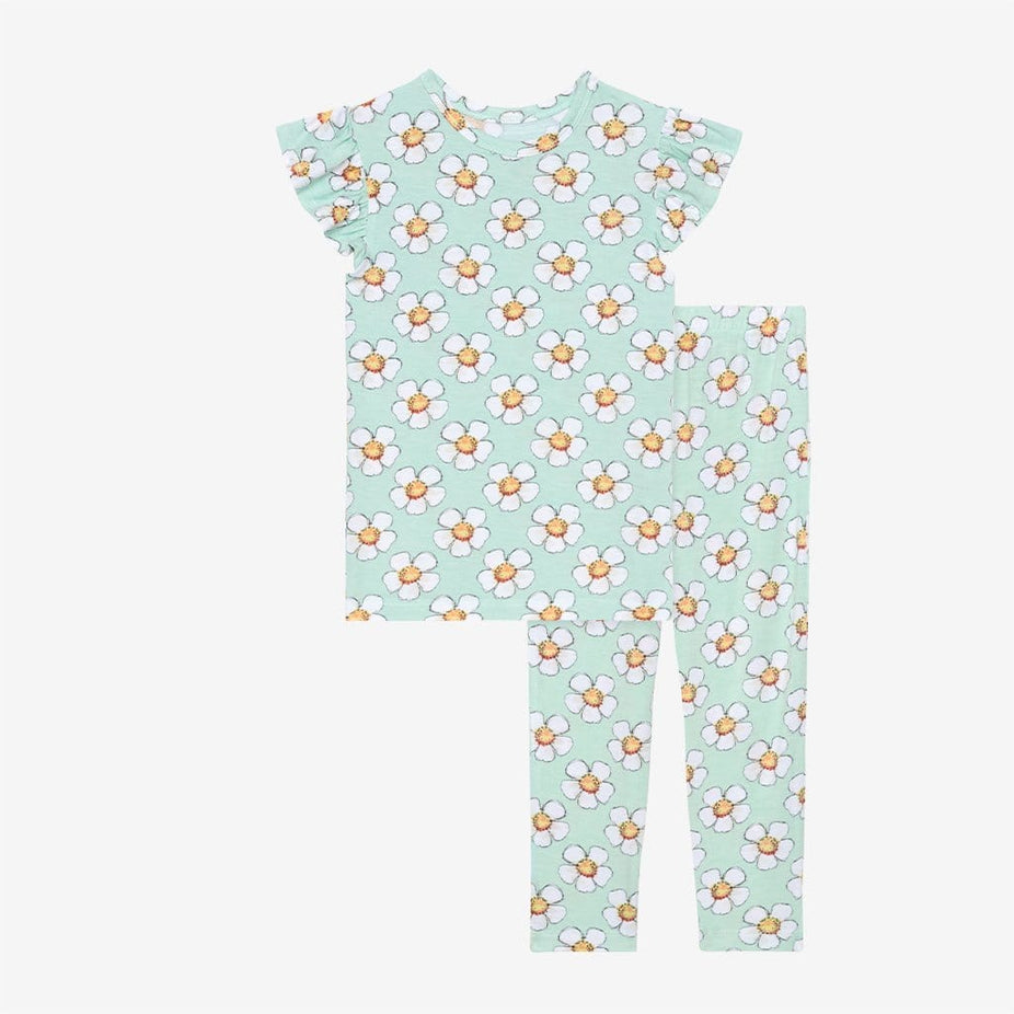 Audrey ruffled cap sleeve pajamas