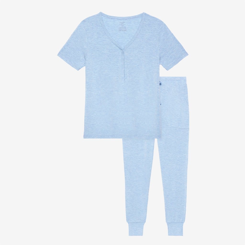 Blue Heather Women's Short Sleeve Loungewear