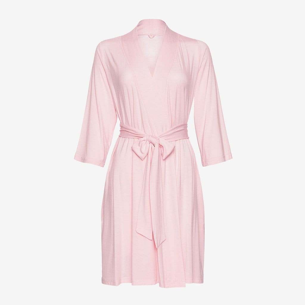 Front of blush robe