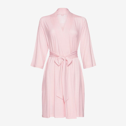 Front of blush robe