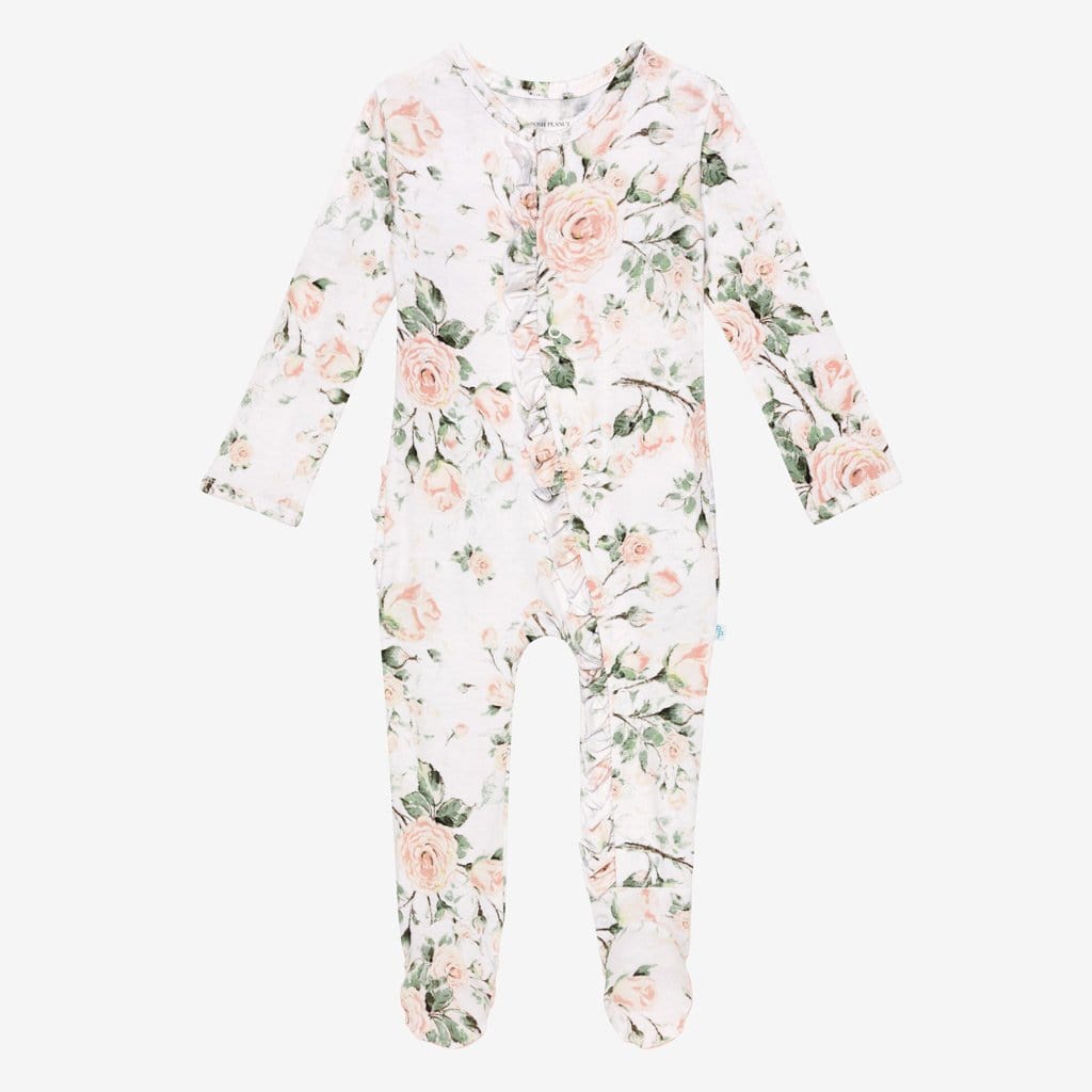 Delilah Footie Ruffled Snap One Piece