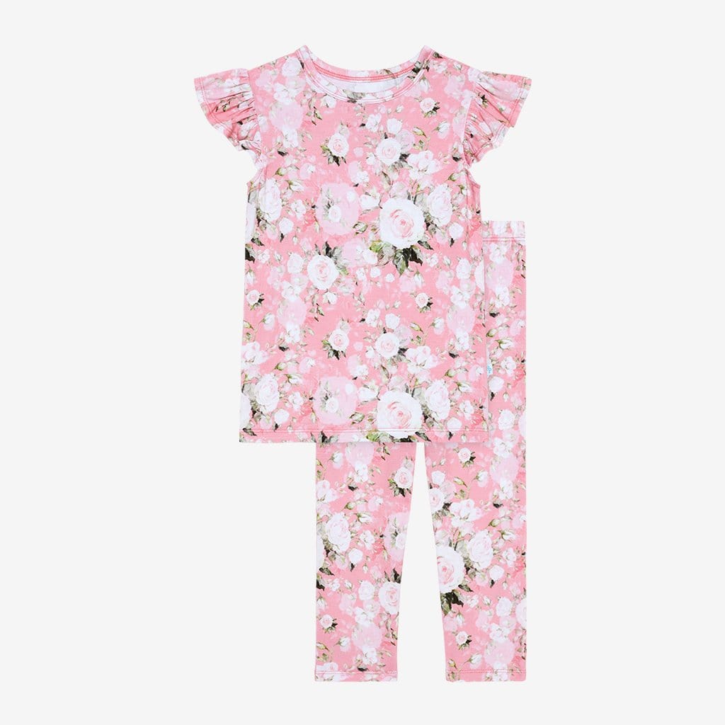 Emma Ruffled Cap Sleeve Shirt & Pants Set