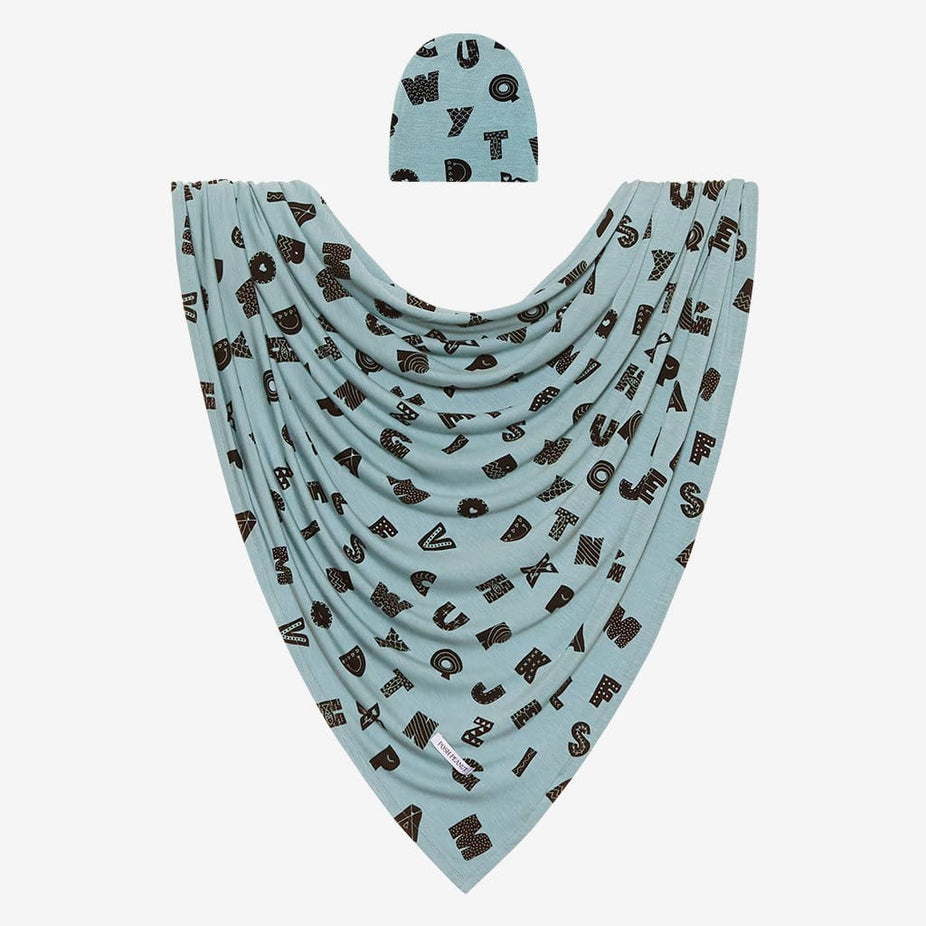 Alpha Swaddle Beanie Set